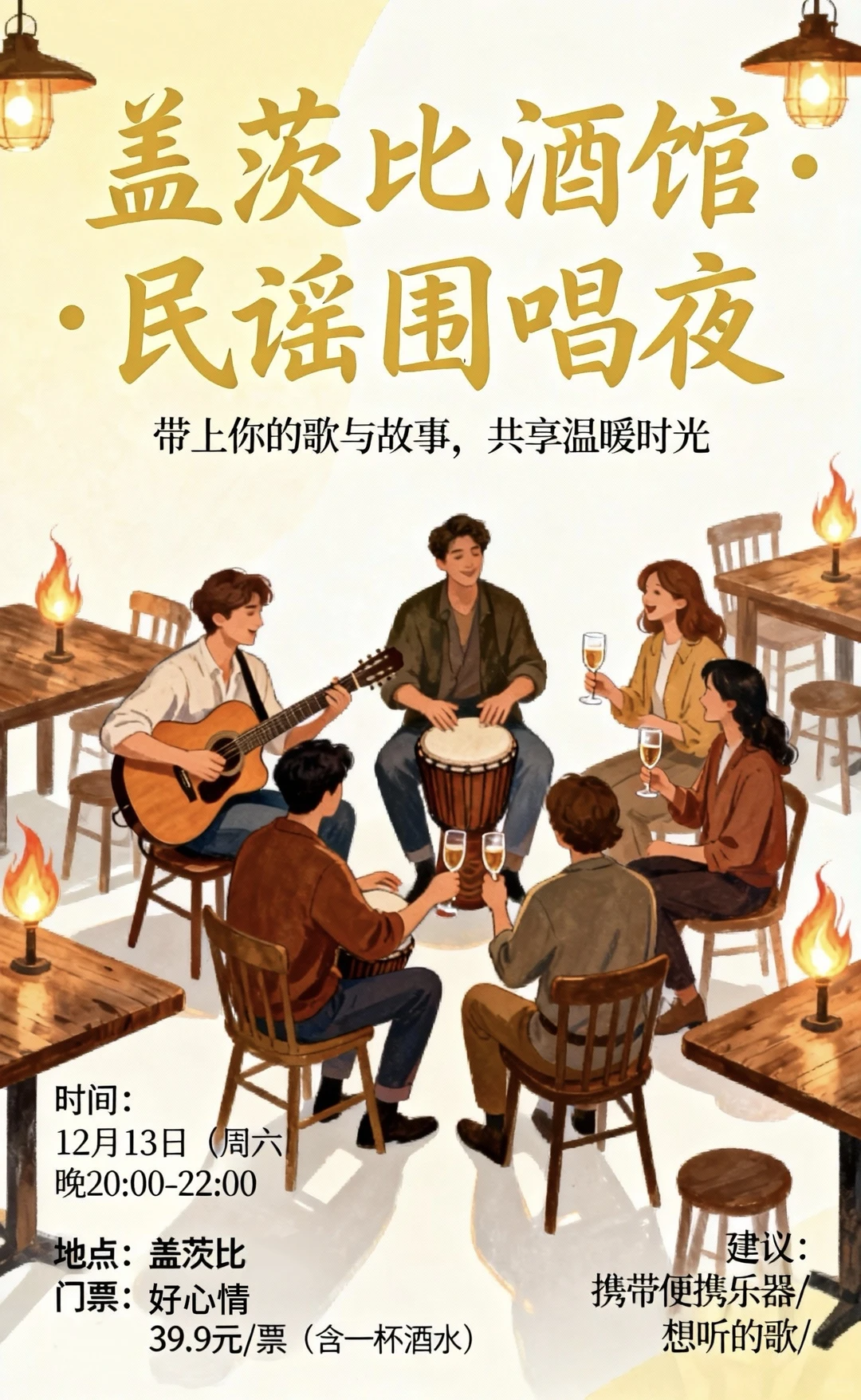 厦门盖茨比酒馆-民谣围唱夜