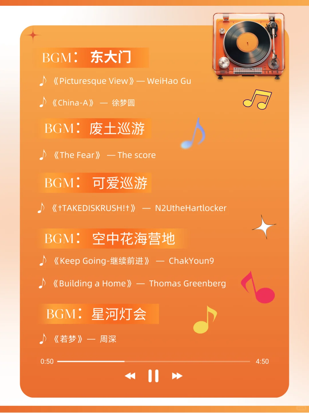 万岁山年度歌单来啦!哪首是你心中的Top1