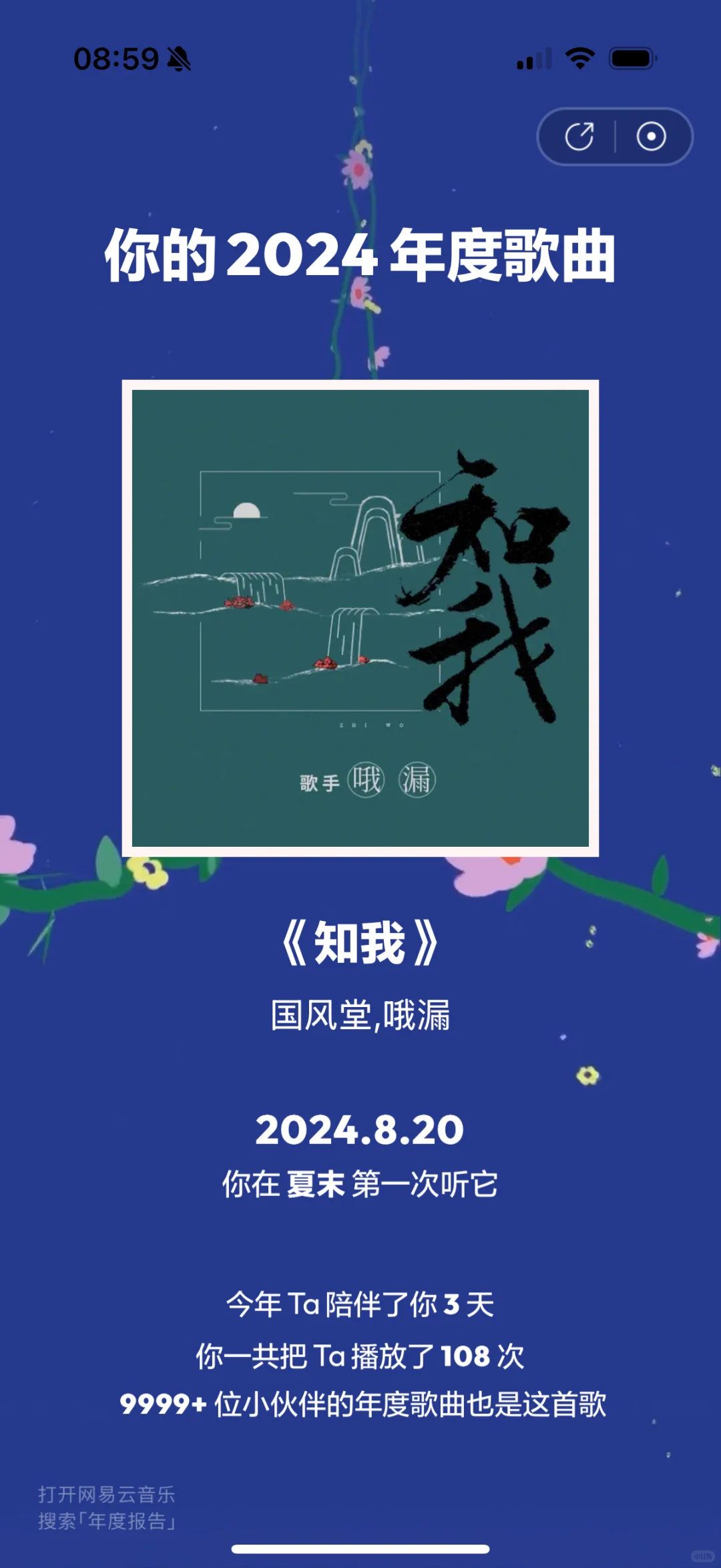 网易云年度报告第一没听过😰