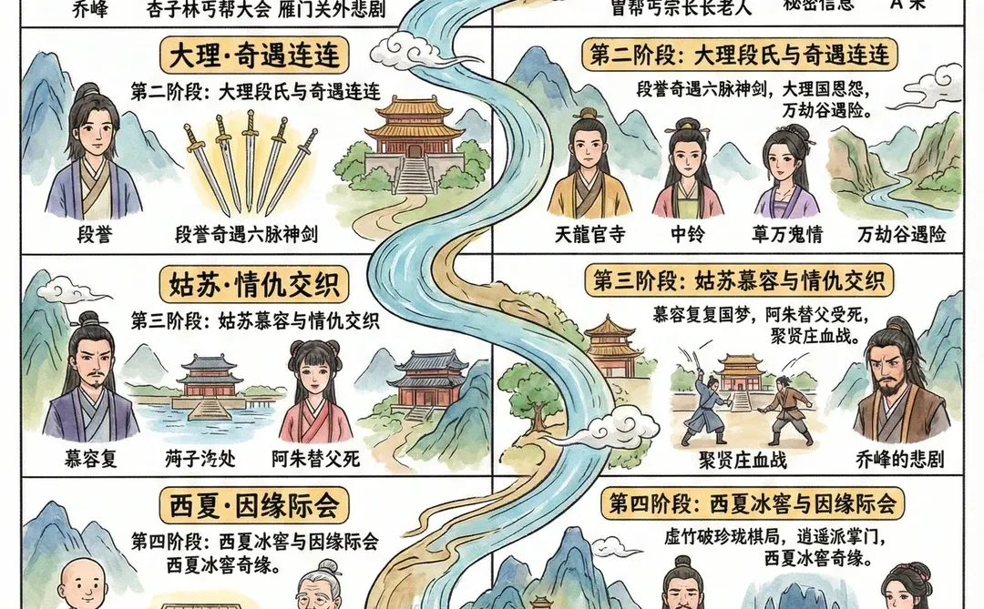 一分钟看完《天龙八部》