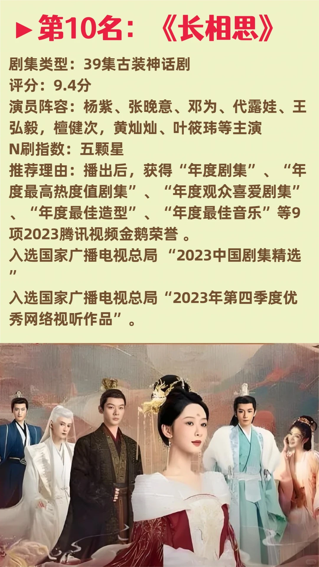 9分以上，值得N刷排名前十的10部剧。