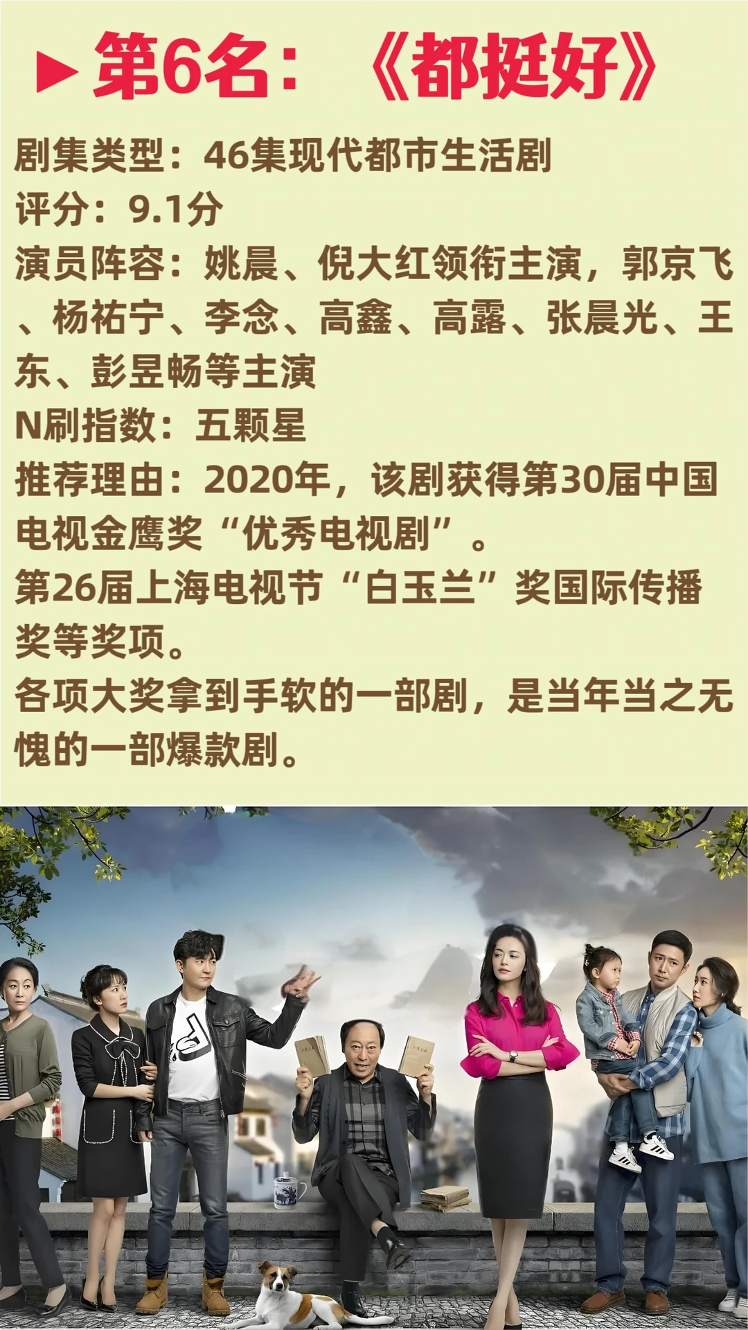 9分以上，值得N刷排名前十的10部剧。