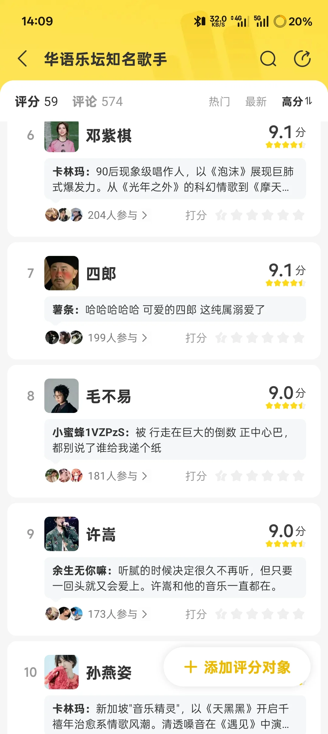 这就是华语乐坛排行榜?