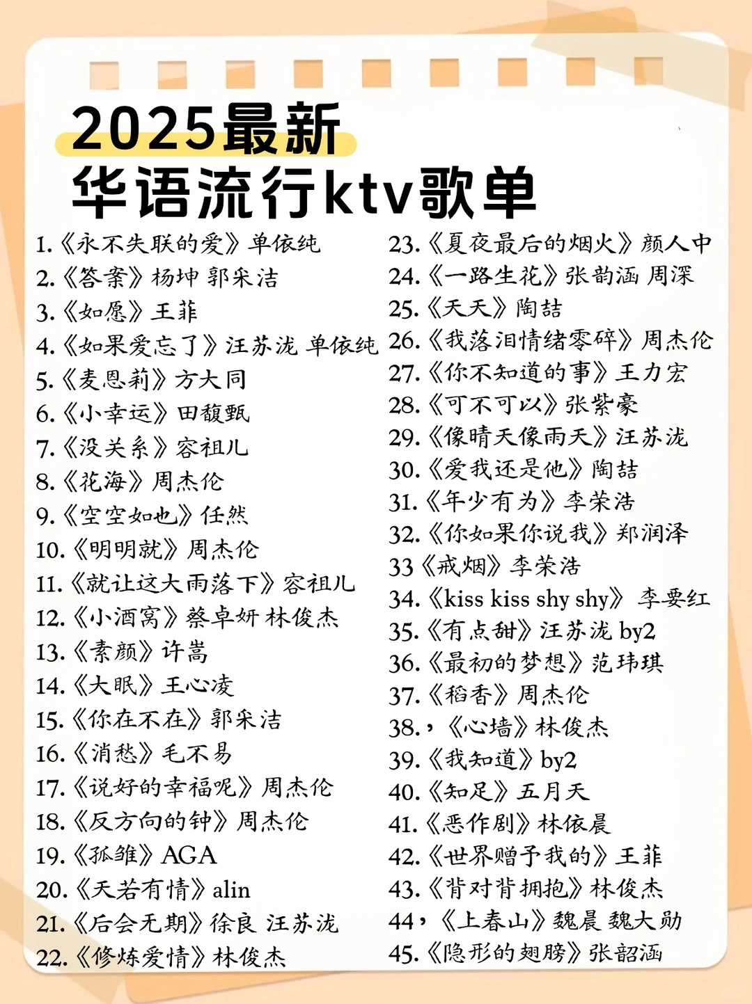 好听🎵适合女生唱的歌单✨
