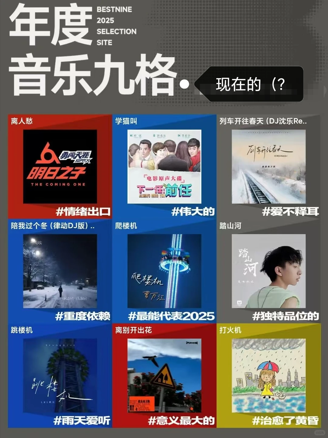 看到以前和现在的年度音乐对比、绷不住了…