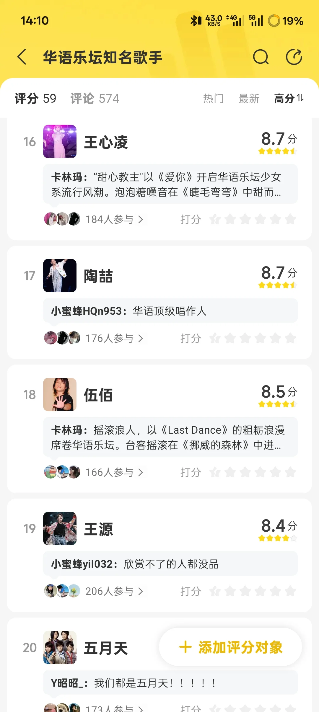 这就是华语乐坛排行榜?