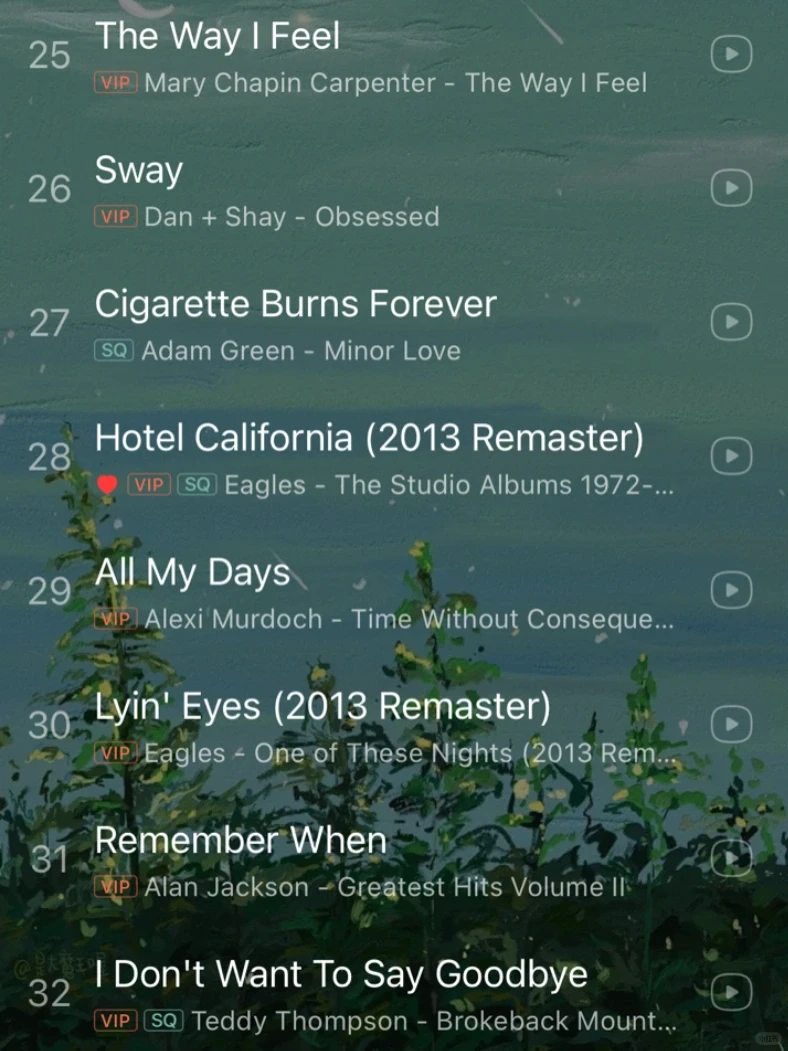 私藏歌单｜超级好听的乡村民谣‼️