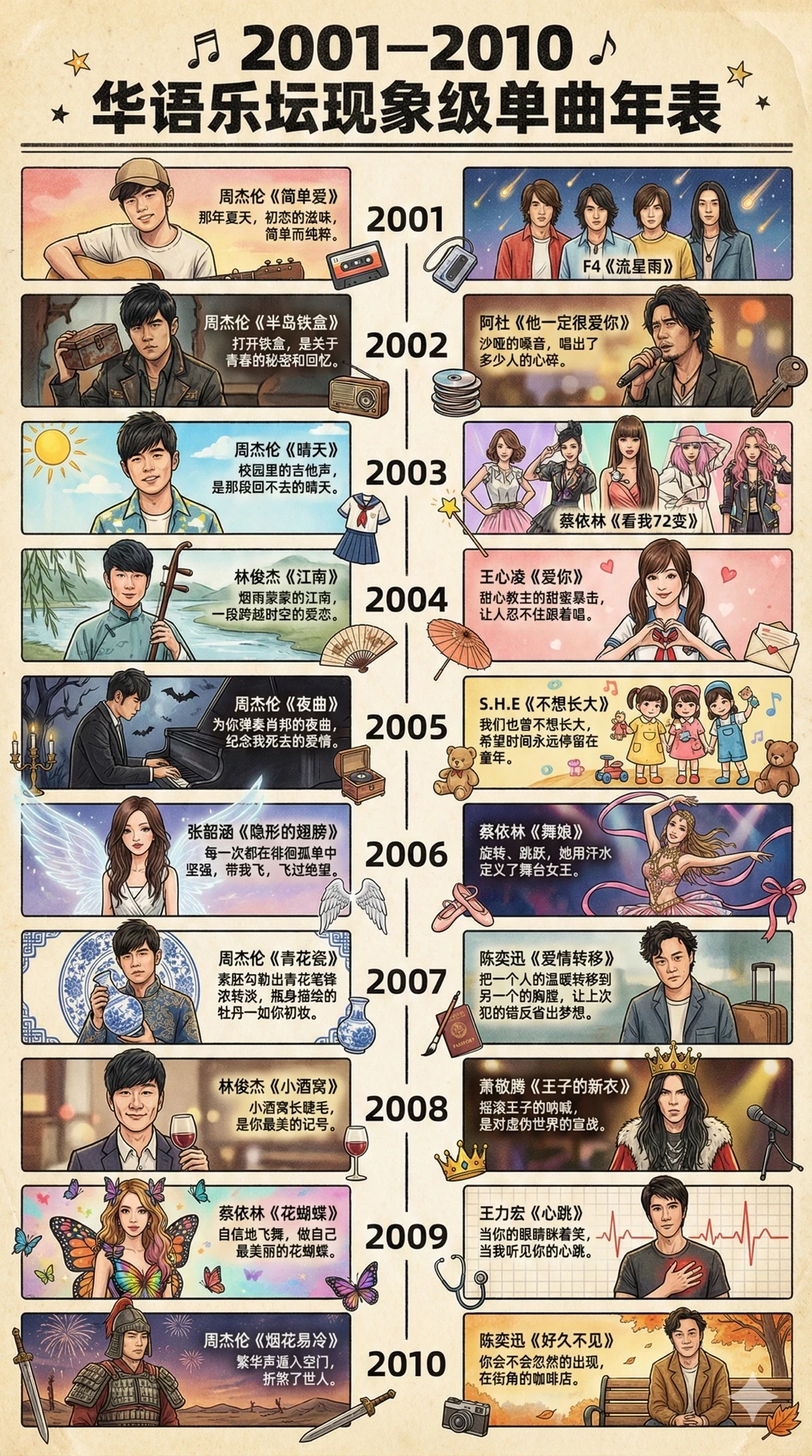 华语乐坛30年神仙打架史！终极版建议收藏