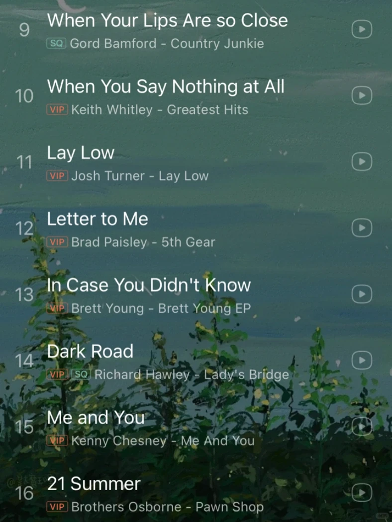 私藏歌单｜超级好听的乡村民谣‼️