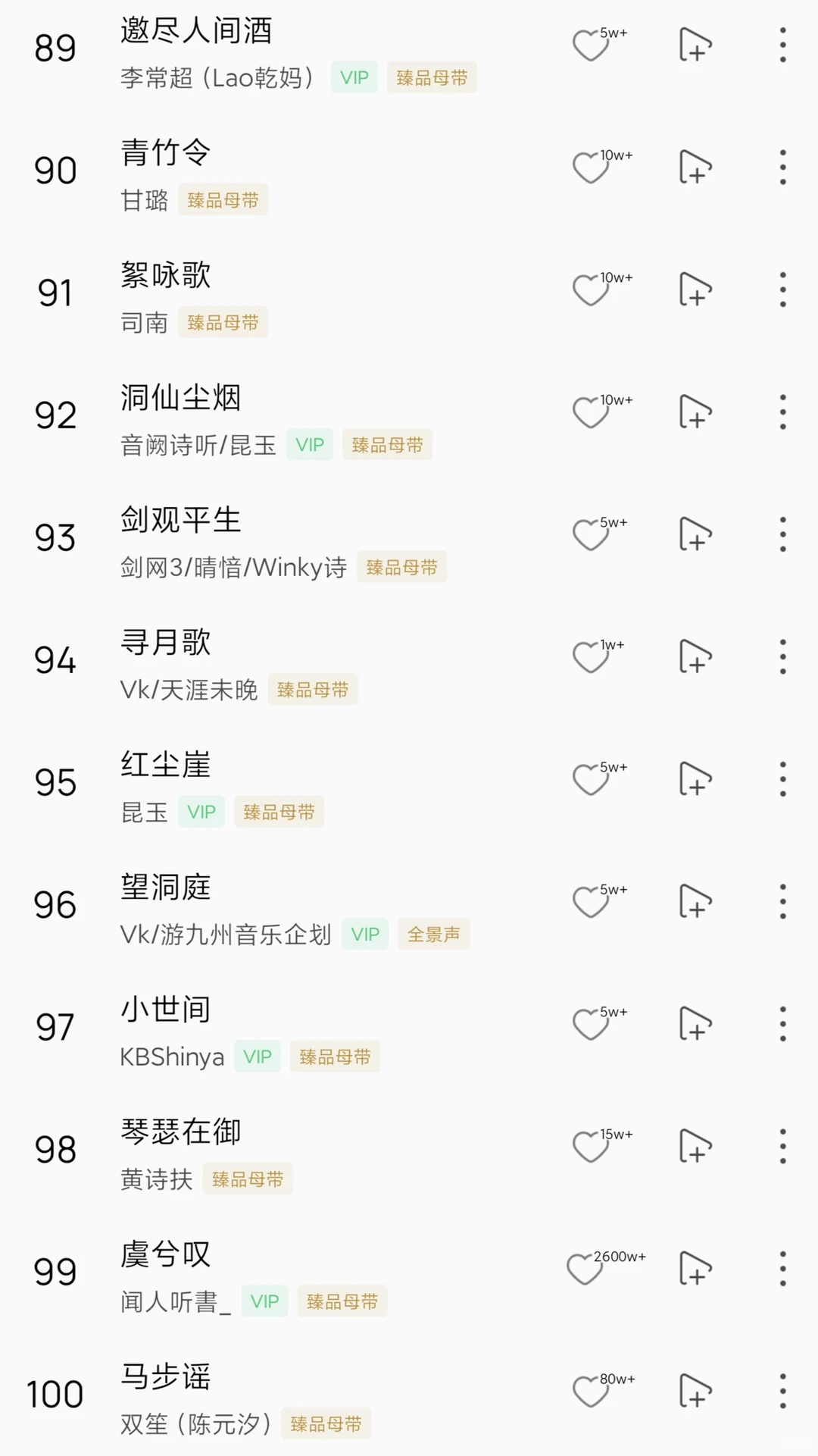 一百首古风歌曲推荐🤗