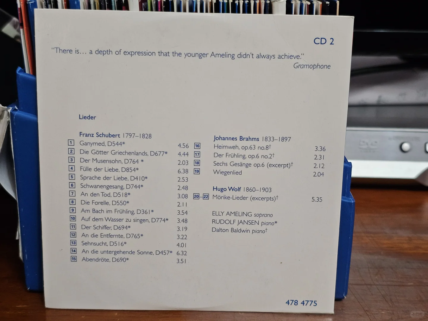 今日专辑-Ameling 演唱艺术歌曲