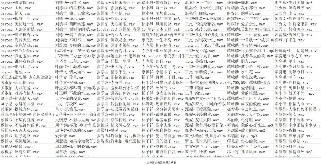 经典怀旧老歌无损音乐集