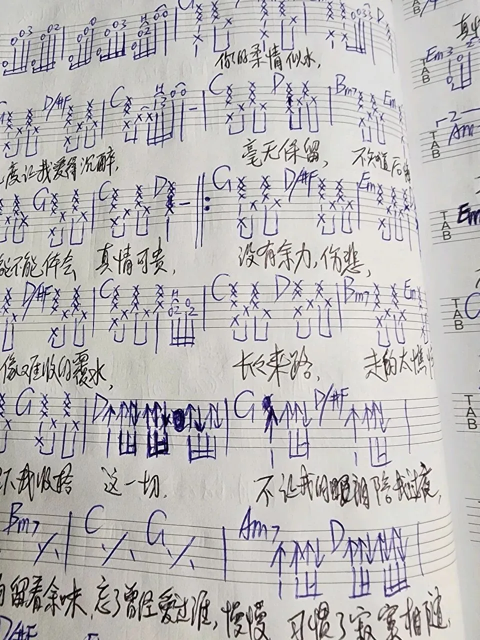 不让我的眼泪陪我过夜 老歌吉他弹唱