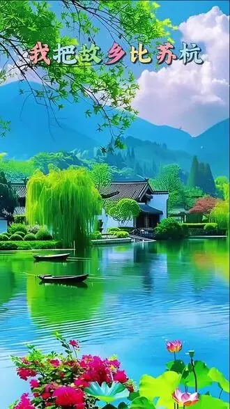 【我把故乡比苏杭】(流行歌曲)