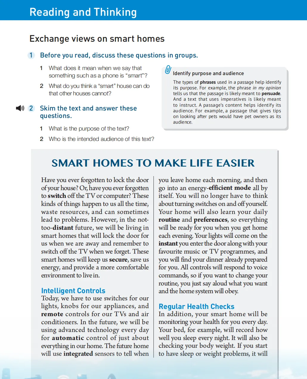 选择性必修一主题歌曲‖Smart Home Lullaby