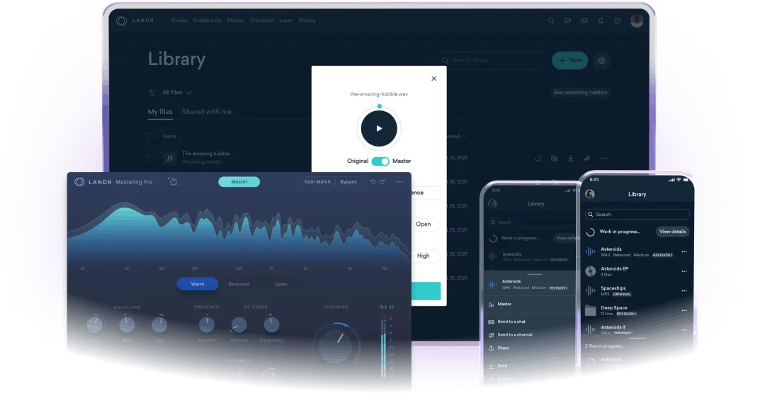 LANDR:把“一条歌从能听到能发”串成一条链,不是母带工具,也不是插件大礼包