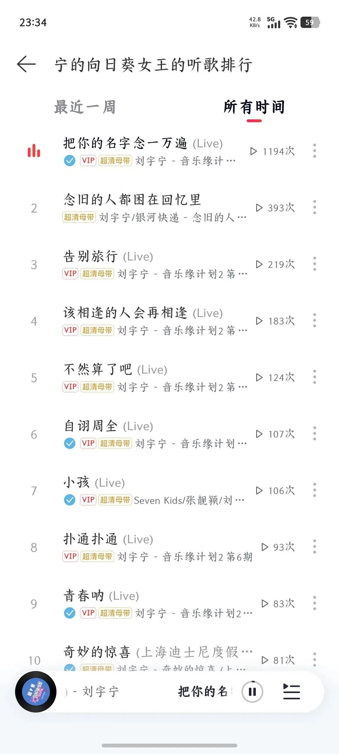 刘宇宁的歌——超绝!好听!顶!