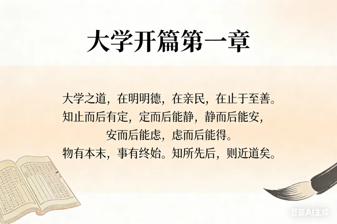 大学之道——大学开篇第一章(改编歌曲《但愿人长久》)