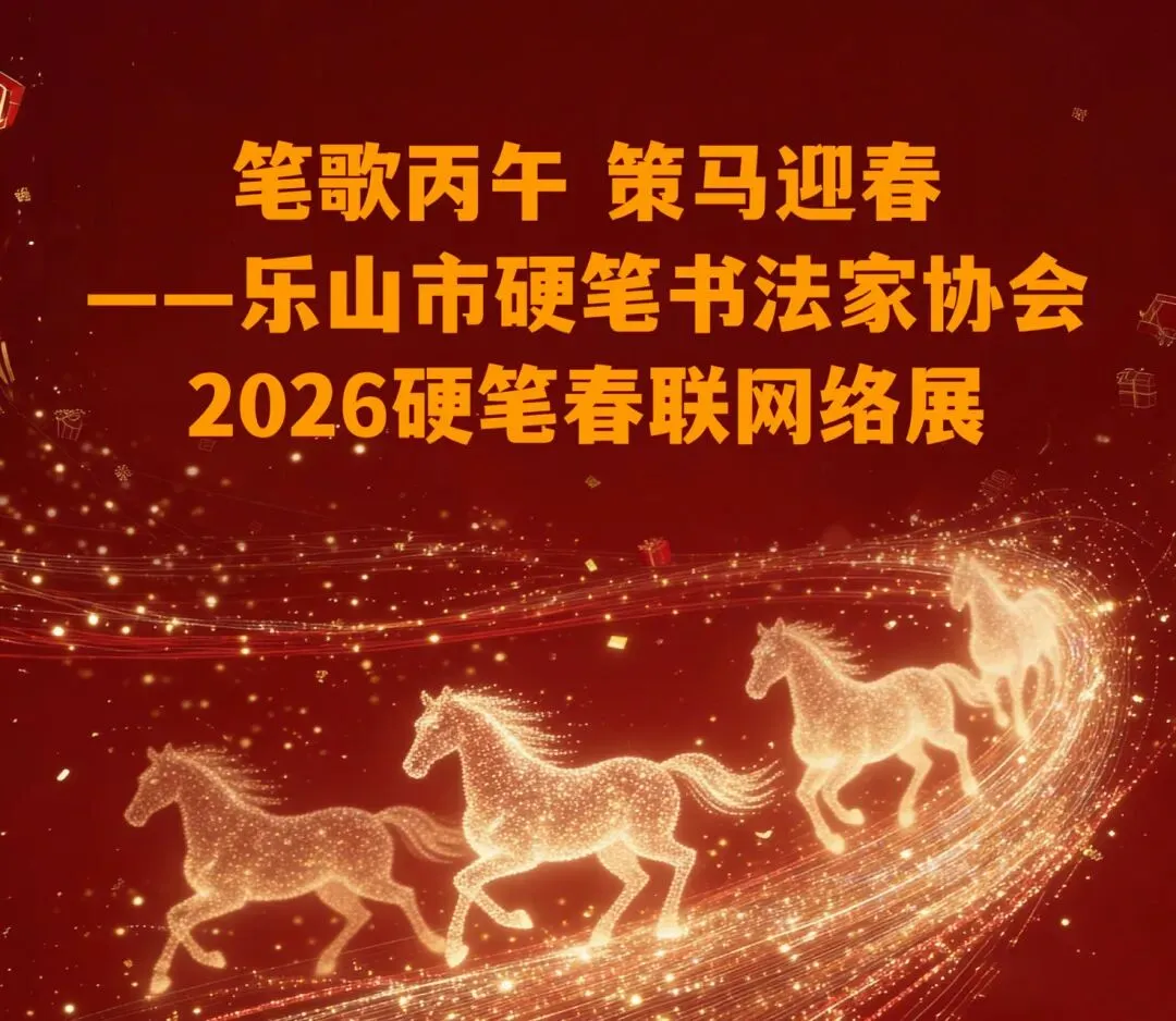 笔歌丙午 策马迎春——乐山市硬笔书法家协会2026硬笔春联网络展