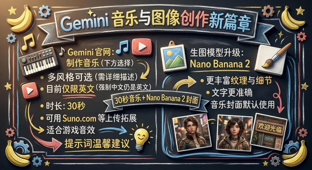 Google 的 gemini 可以创作歌曲了,效果还不错