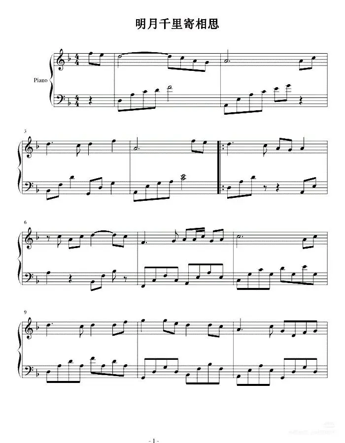 学钢琴:元宵节必听的经典歌曲(附钢琴谱)