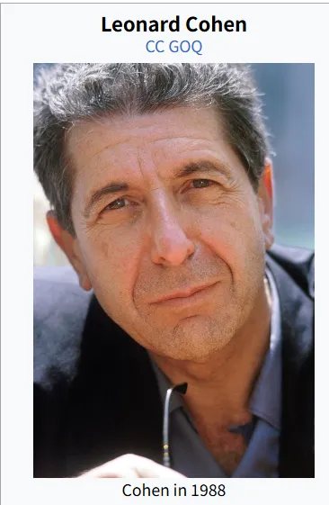 浪漫、深情、动听的英文歌曲Dance me to the end of love——Leonard Cohen