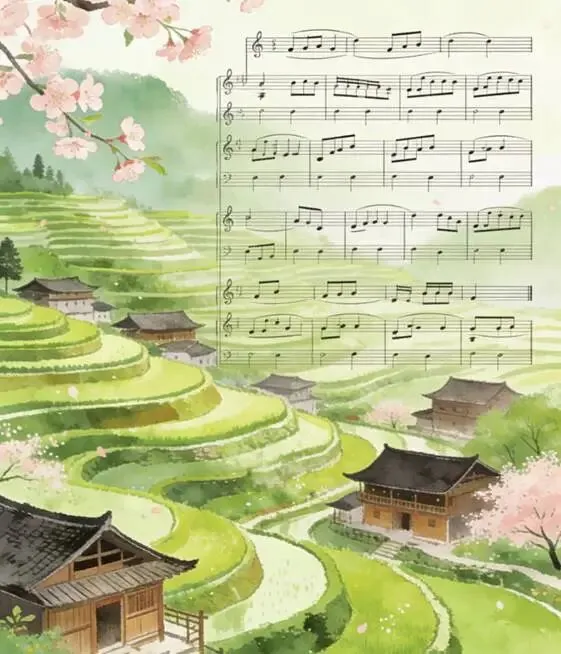 赤岭畲乡谣(步闽南语歌曲《雨夜花》调・欢快童稚版)