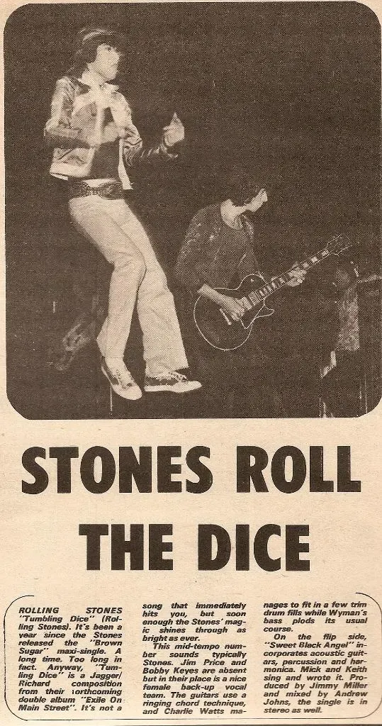 《滚石》杂志500首最伟大的歌曲排名424位 The Rolling Stones-Tumbling Dice