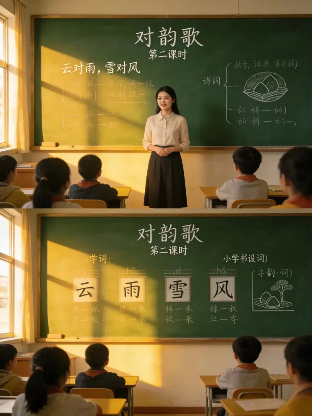 《对韵歌》第二课时试讲逐字稿+反思+答辩题