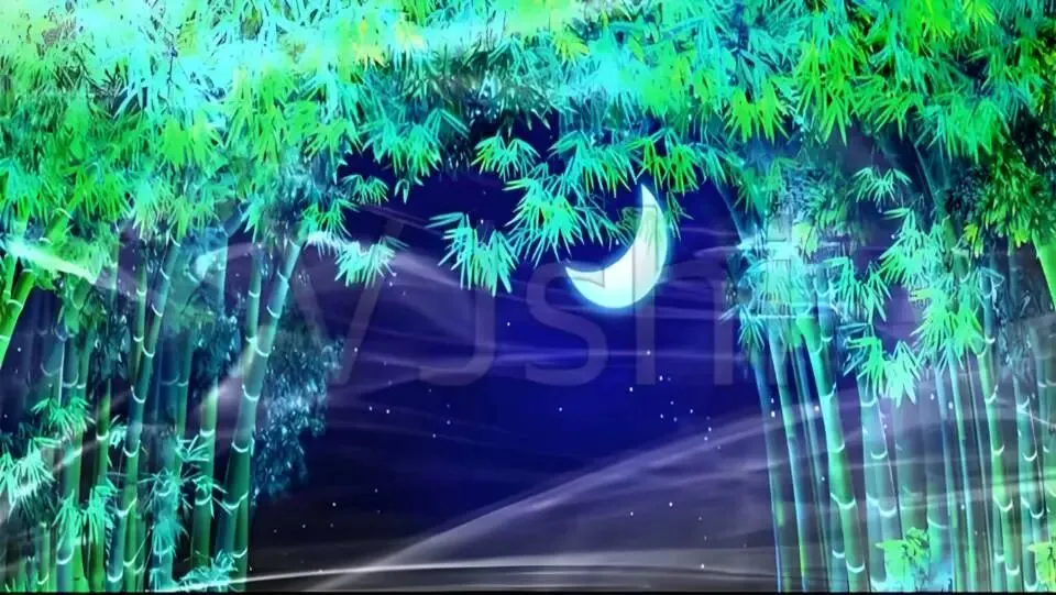 欣赏歌曲《月光下的风尾竹》