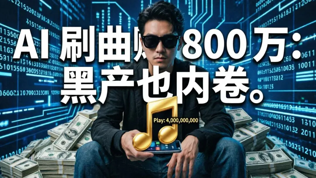 狠人!手搓数十万首歌,疯狂刷出 40 亿次播放:美国男子靠 AI 躺赚 800 万美元,流媒体巨头全懵了!
