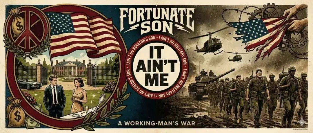 阿甘第一次抵达越南前线时的背景歌曲《Fortunate Son》 —— 英文反战图景一瞥