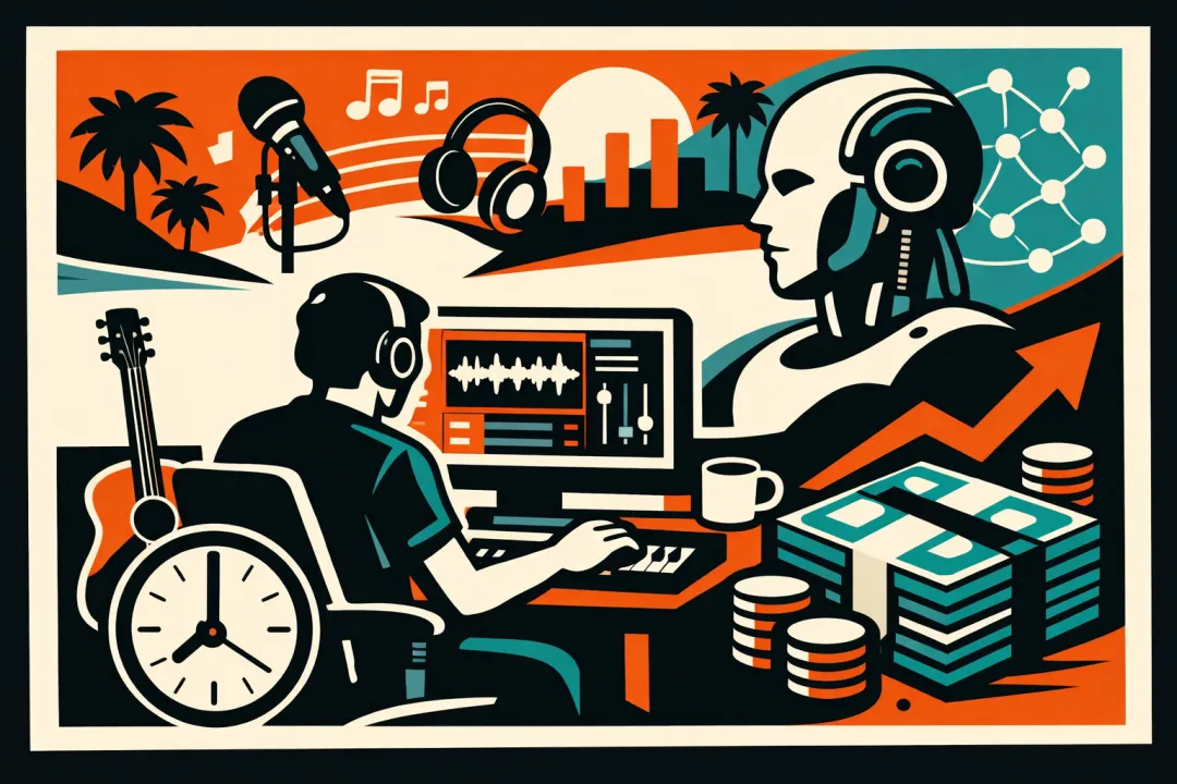 程序员两小时出歌,AI竟让他赚20万