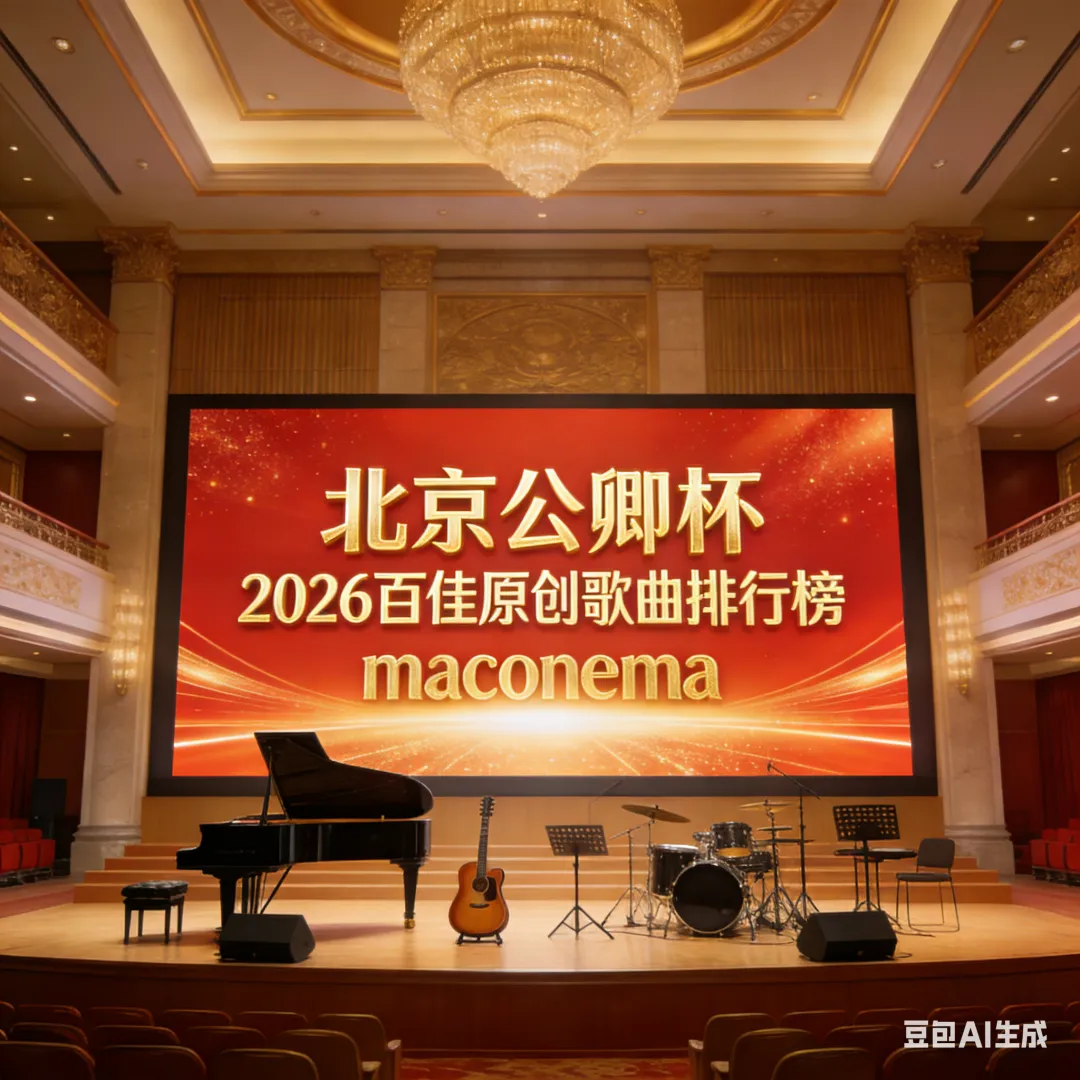 百佳原创歌曲获奖通告:北京公卿杯2026百佳原创歌曲排行榜(第1期)获奖名单通告(1)