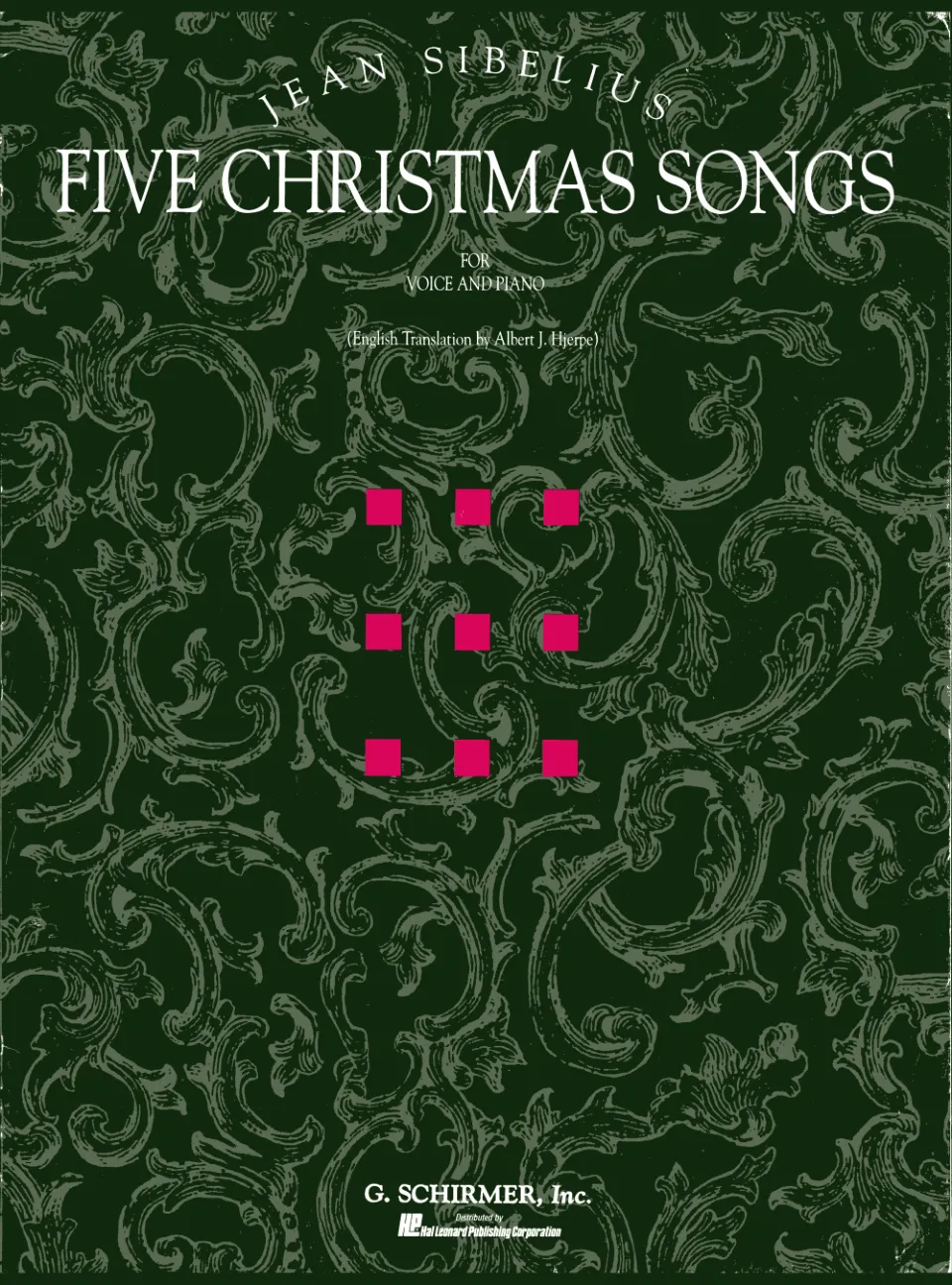 西贝柳斯 五首圣诞歌曲 Five Christmas Songs Op.1 独唱+钢琴谱 正谱