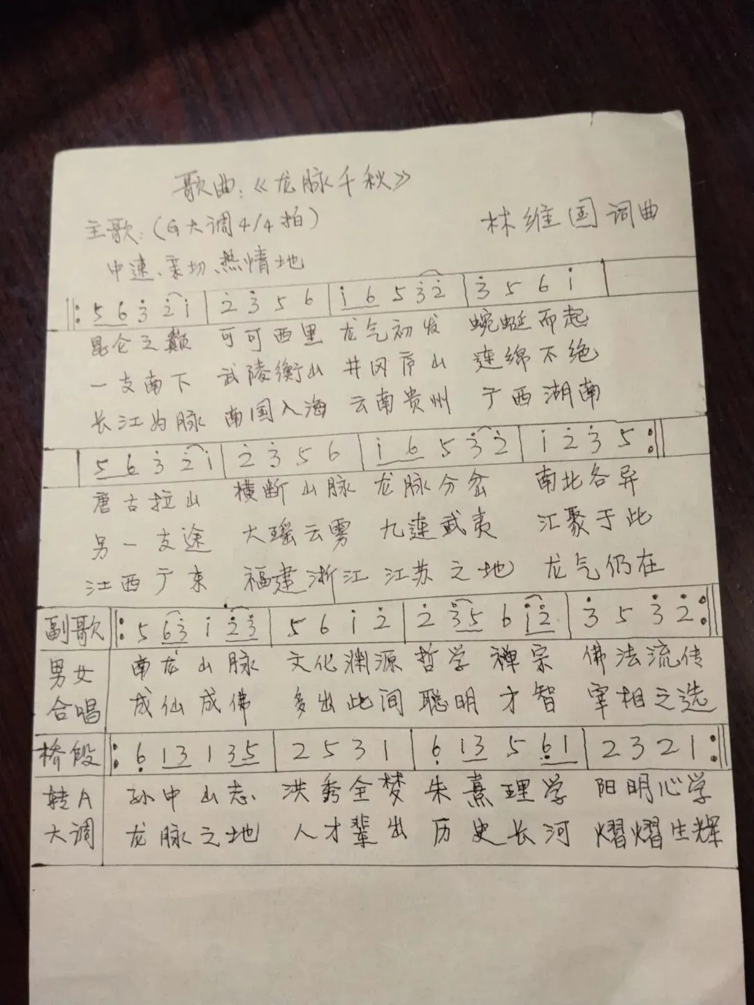 歌曲:龙脉千秋(南方龙脉)