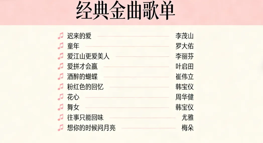 10首经典老歌纯音乐 |上下班路上听一听