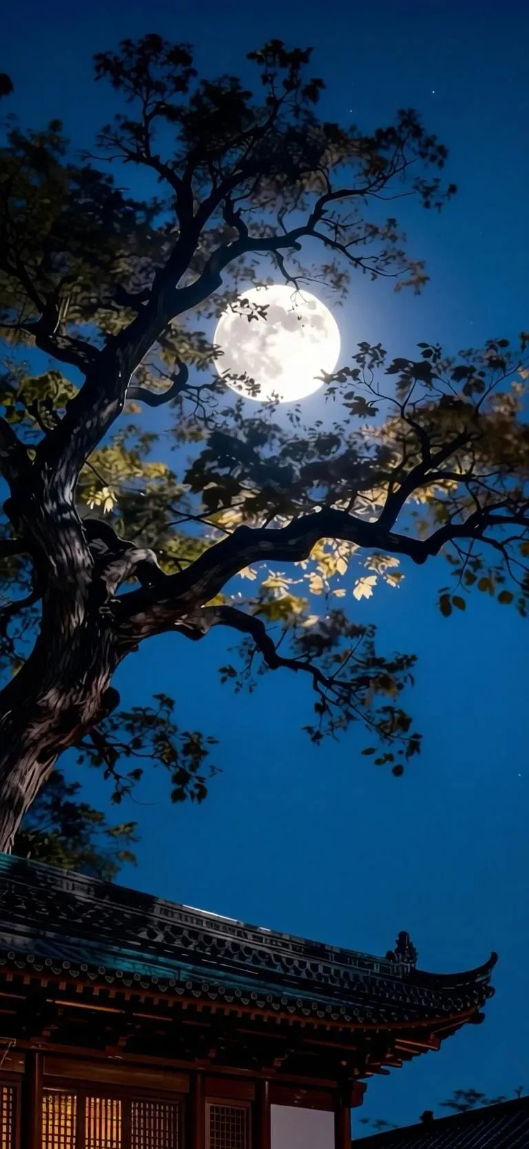 对月当歌,吟诗三首