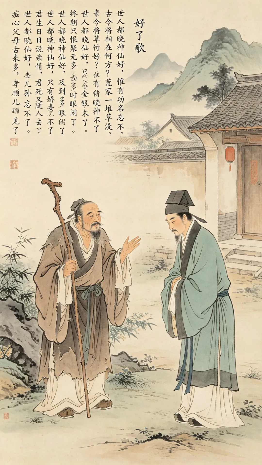 “好了歌”与甄士隐注解:功名金银皆空的虚无主义