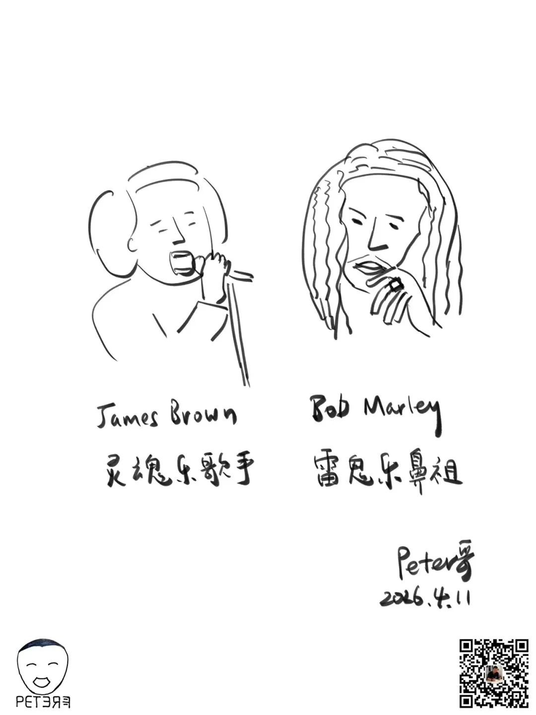 一日一画(2286)歌者