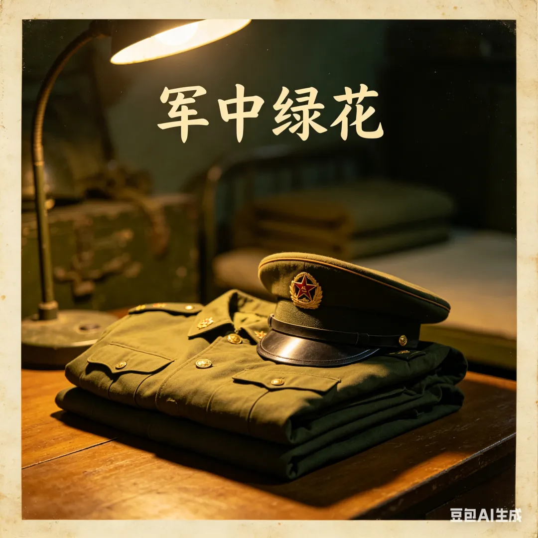 晚风伴老歌,一曲《军中绿花》,致回不去的青春