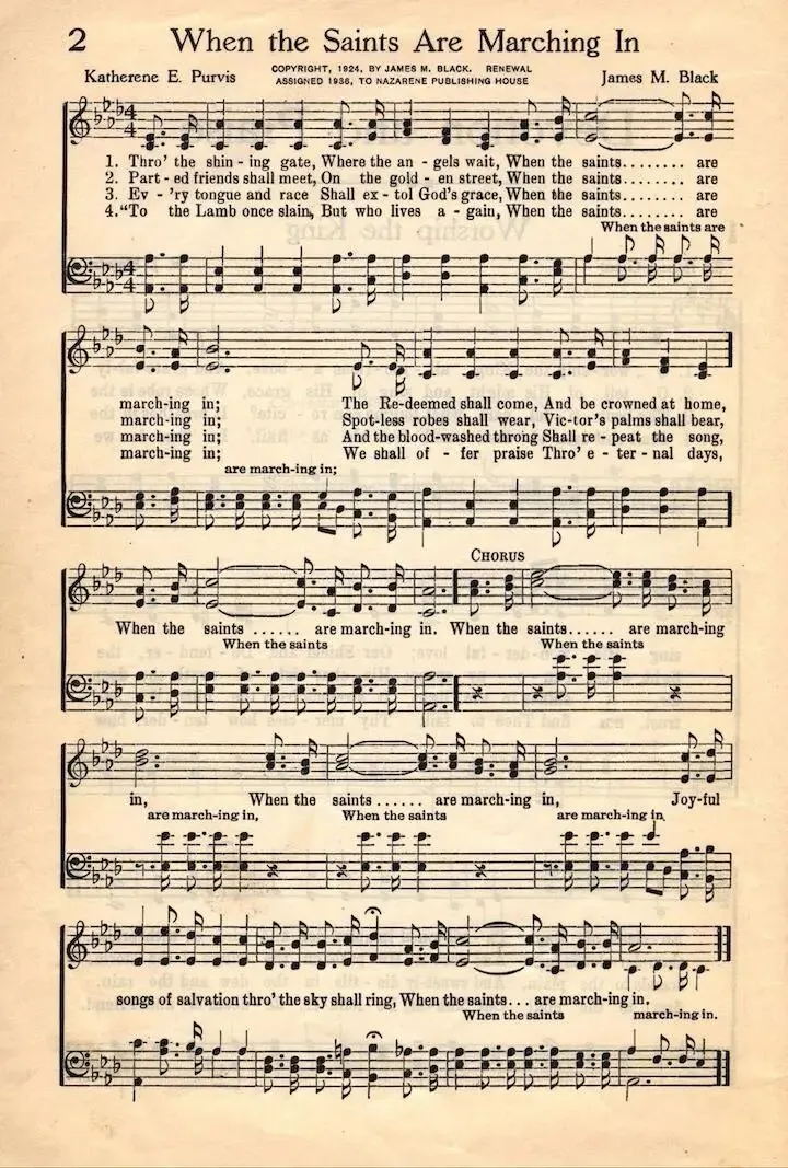 歌曲:圣徒进行曲