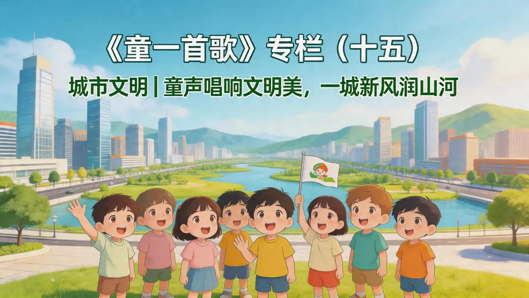《童一首歌》专栏(十五)城市文明|童声唱响文明美,一城新风润山河