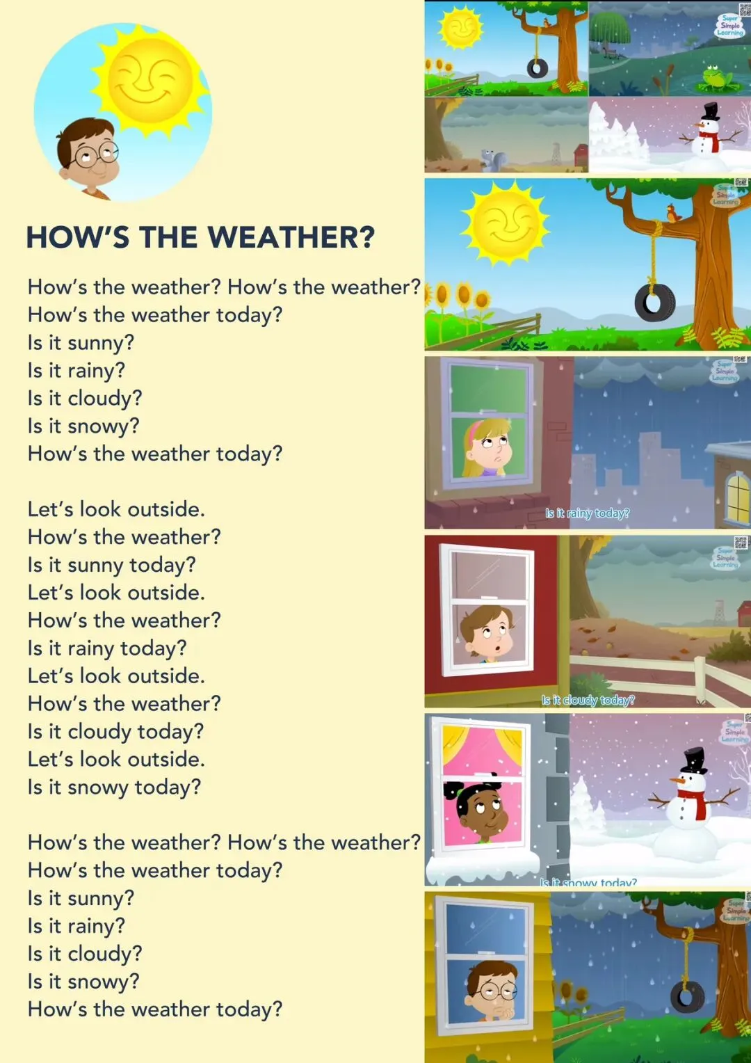 英文歌曲必听《How's the Weather?》如何启蒙