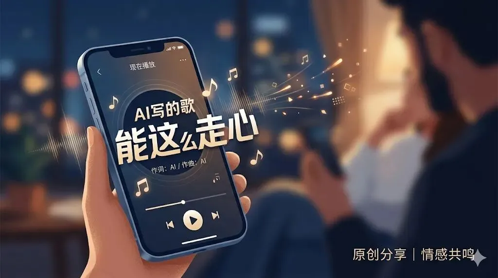 AI写的歌能这么走心?3个案例+提示词清单,小白也能10分钟完成自己的原创