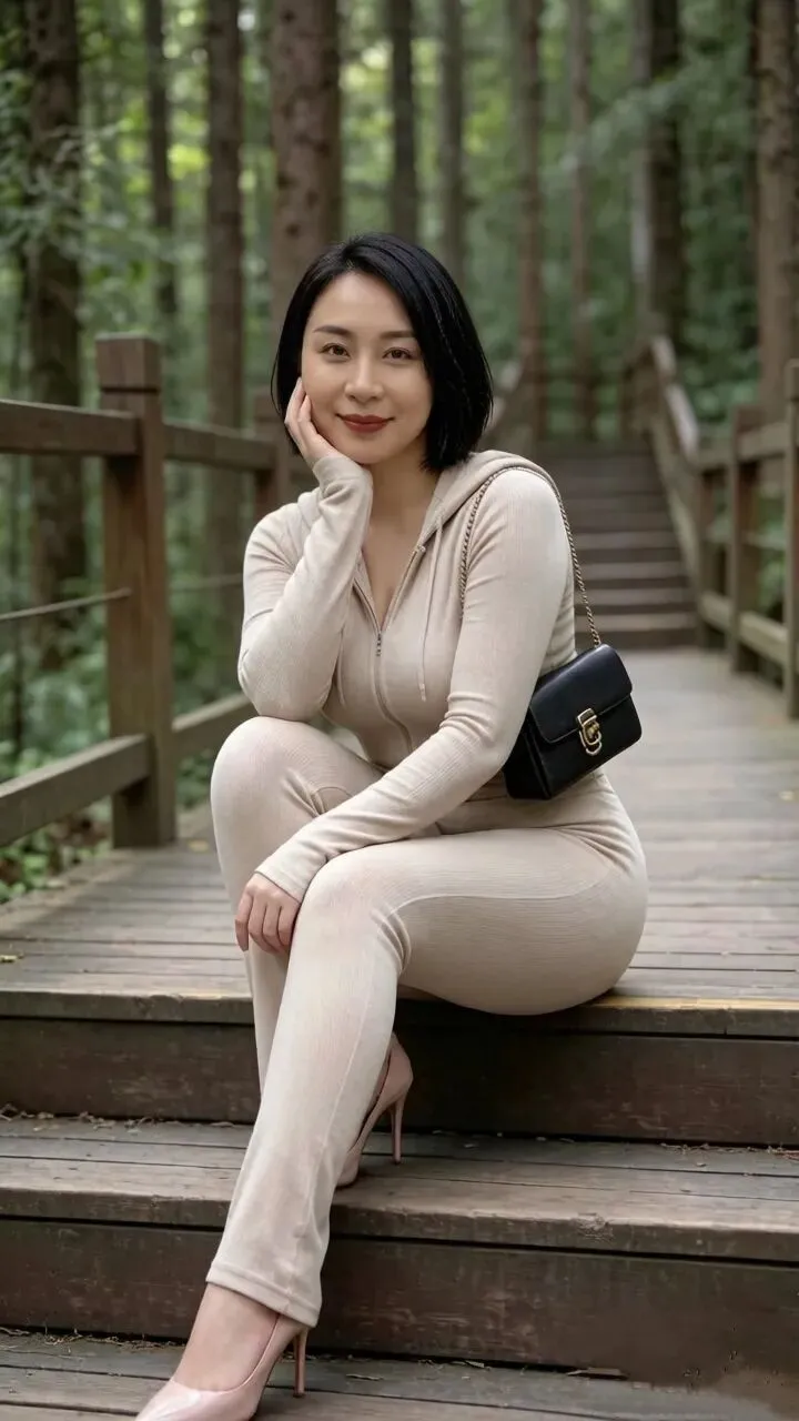木桥绵延,倩影如歌
