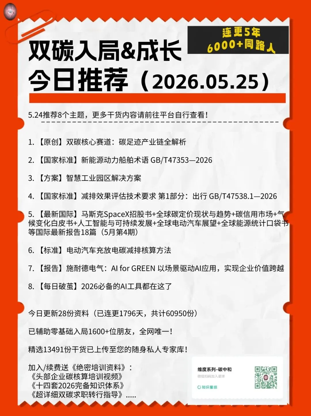 全网首歌碳足迹产业链全解析!马斯克SpaceX招股书全文!2026必备的AI工具!腾讯、宁德时代加入碳信用联盟!滴滴杀入电力交易!