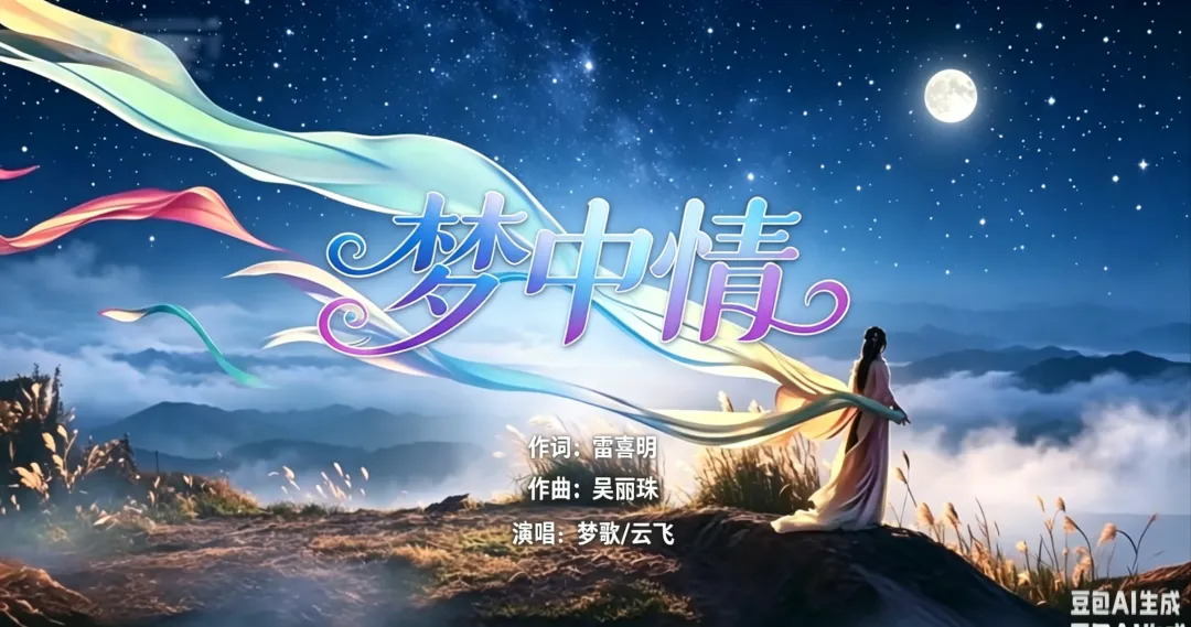 古风粤语歌曲《梦中情》今天全网上线