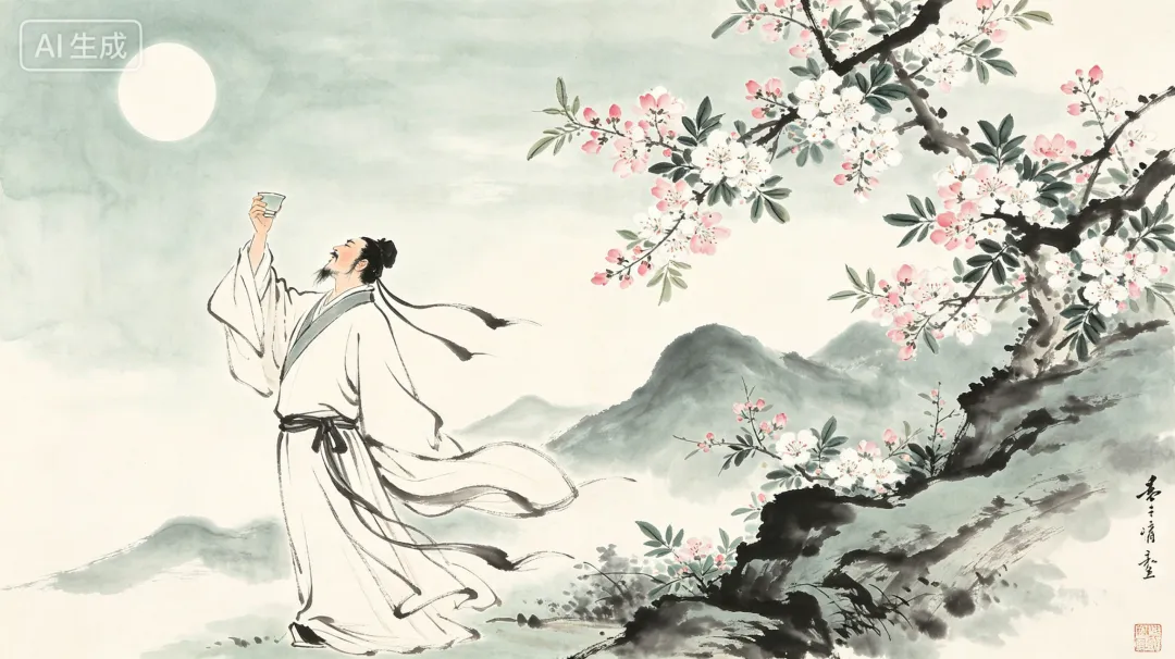 纵酒长歌存傲骨,文冠立世守清魂—— 以李白心境观草木风骨,修独立从容人生