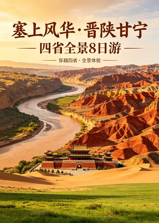 【塞上长歌・四省风华】8日全景游